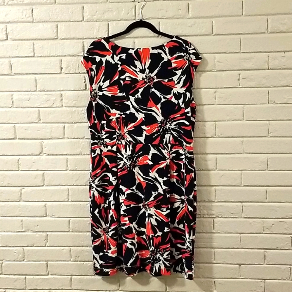 Navy & Orange Jones New York Dress EUC - Picture 2 of 15